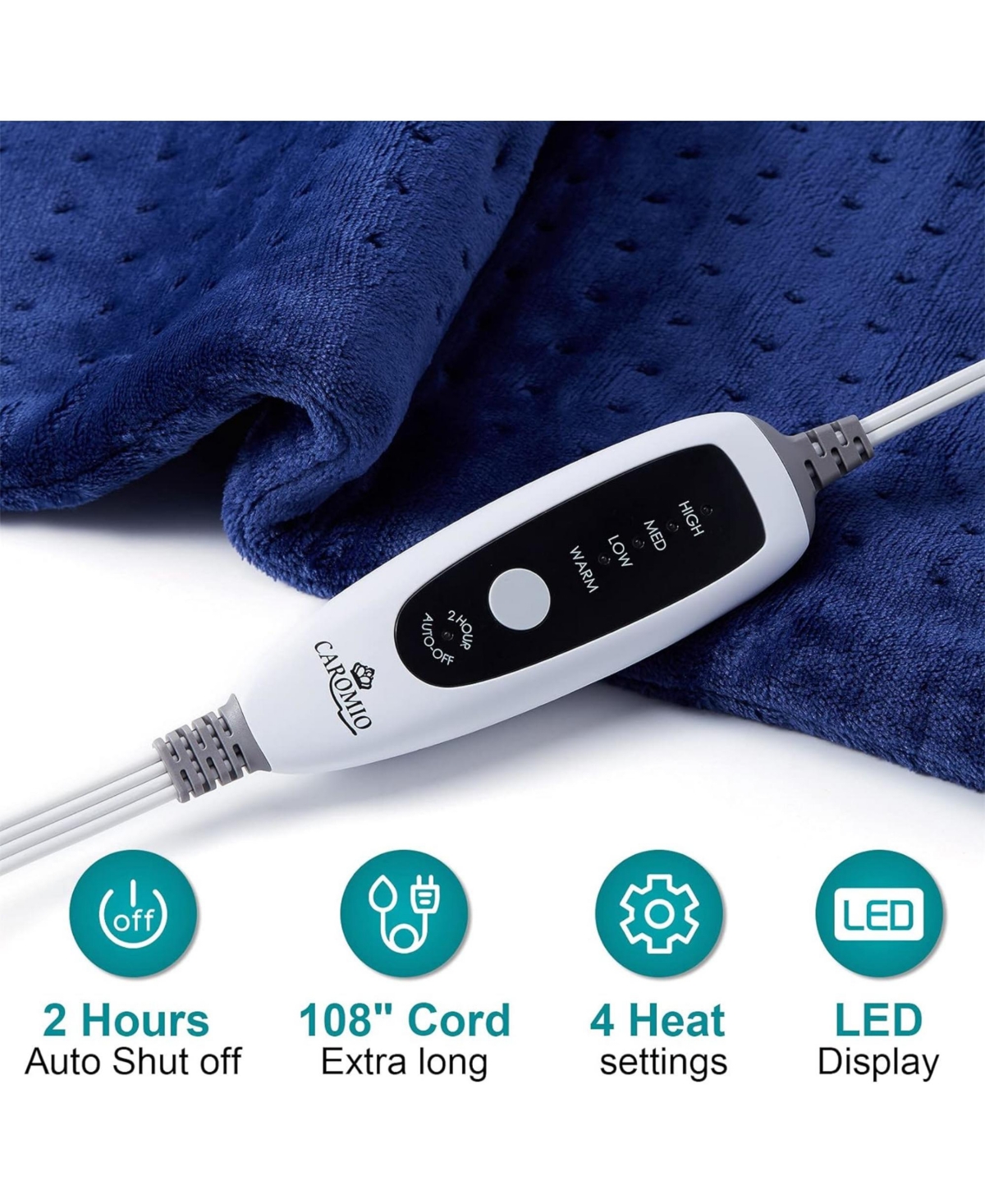 Caromio Electric Heating Pad Extra Large, 17