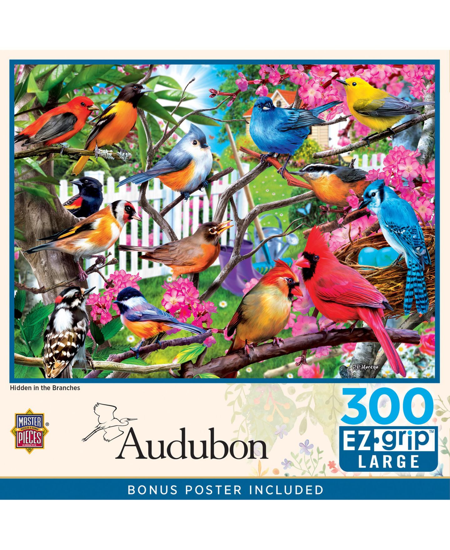 Детский пазл MasterPieces Puzzles Large-Piece Hidden in the Branches 300 Piece Puzzle, от 8 лет, цвет: Разноцветный — фото 1
