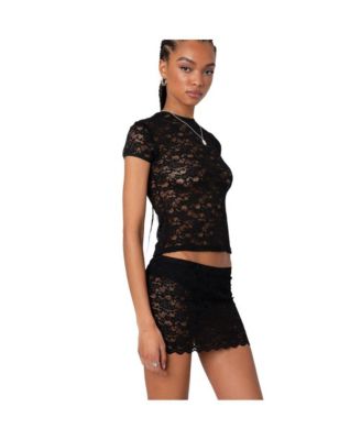 Women's Kaori Sheer Lace T Shirt