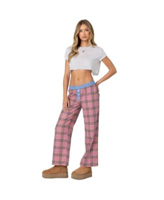 Women's Plaid & Stripe Pants