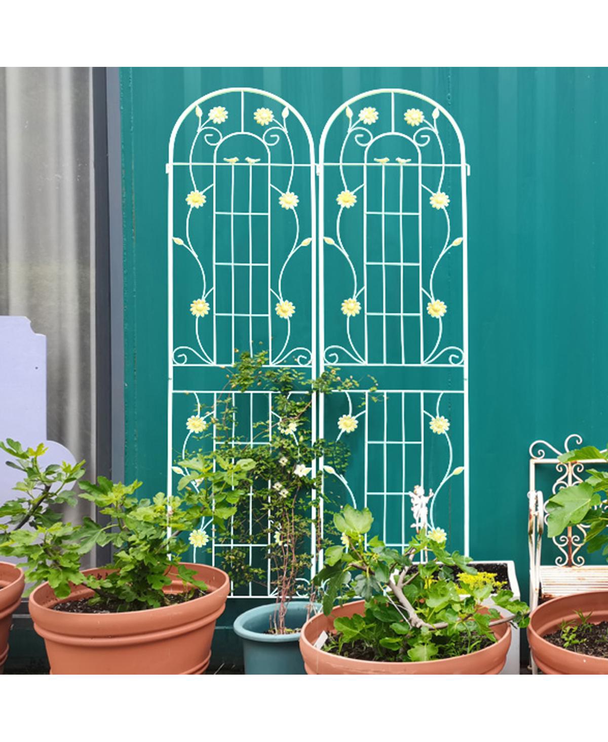 Streamdale Metal Garden Trellis 86.7" x 19.7" for Climbing Plants