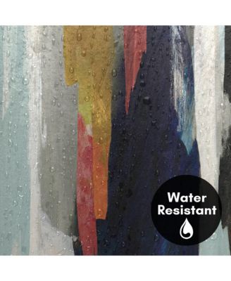 71x74 Abstract Shower Curtain - Somber by PI Creative Art