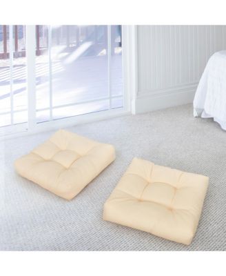 2PCS 21'' x 21'' Patio Chair Seat Cushion Pads Indoor/Outdoor