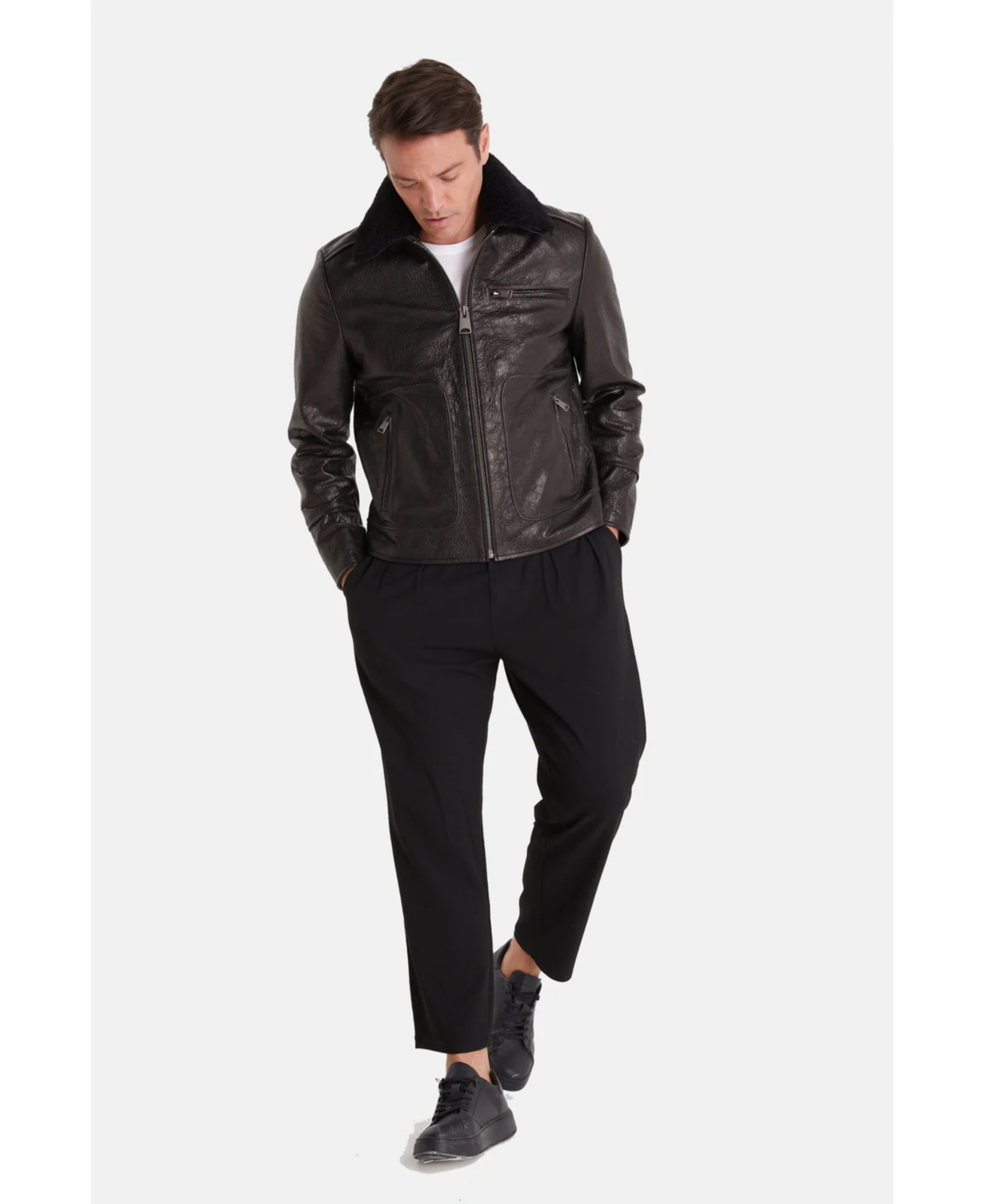 Furniq Uk Men's Leather Jacket
