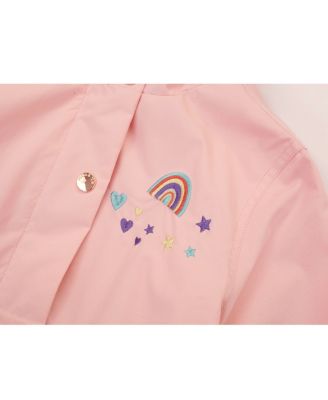 Girls Lightweight Rain Jacket Trench Coat XS-XL