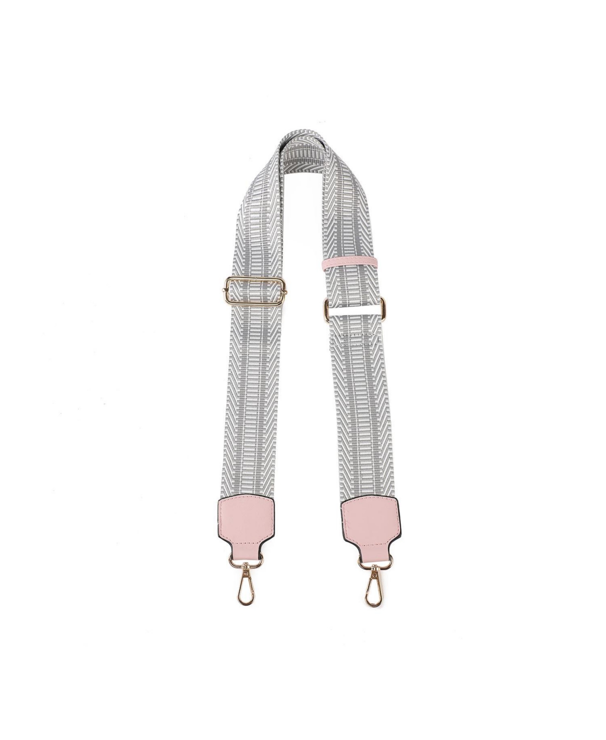 Mkf Collection Naya Webbing Crossbody Strap by Mia K - Grey-pink