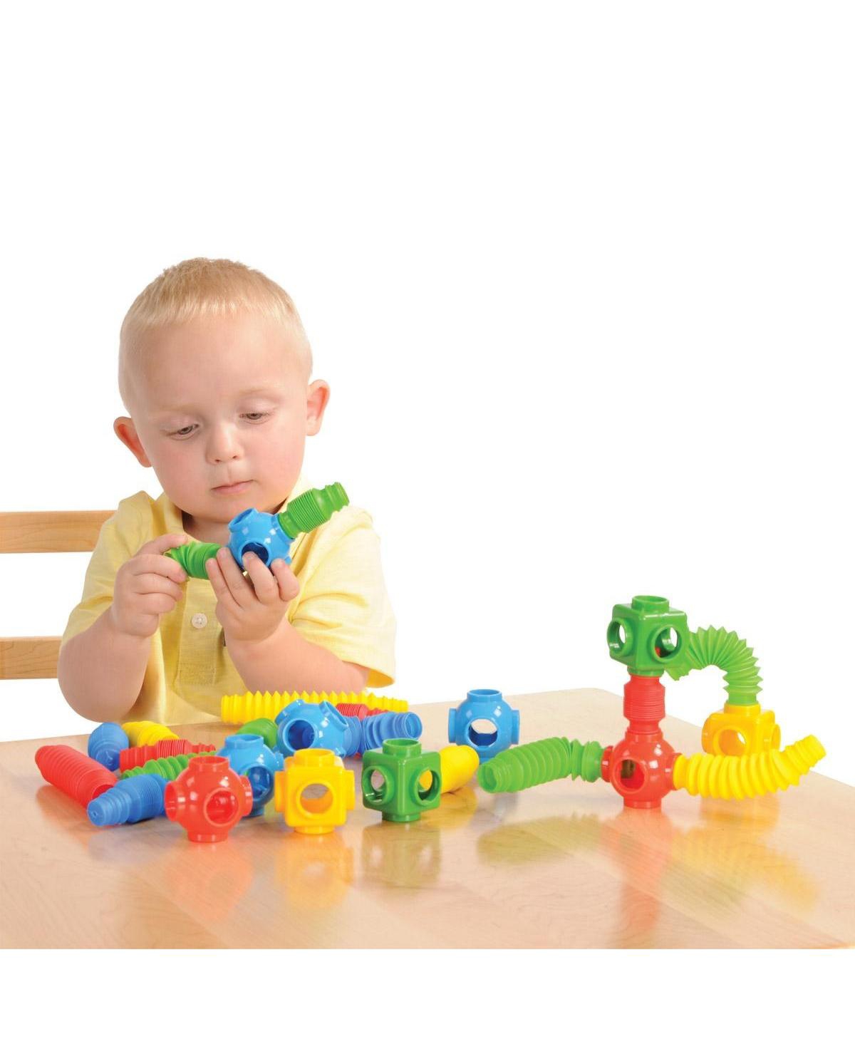 Joyn Toys Stretch Tubes & Connectors Set - 60 Pieces - Assorted pre-pack