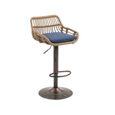 Streamdale Adjustable Bar Stools Set with Footrest