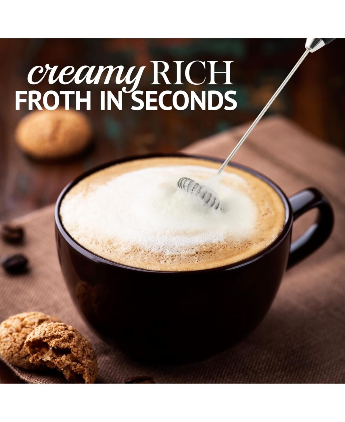 Milk Boss Powerful Frother Wand - Handheld