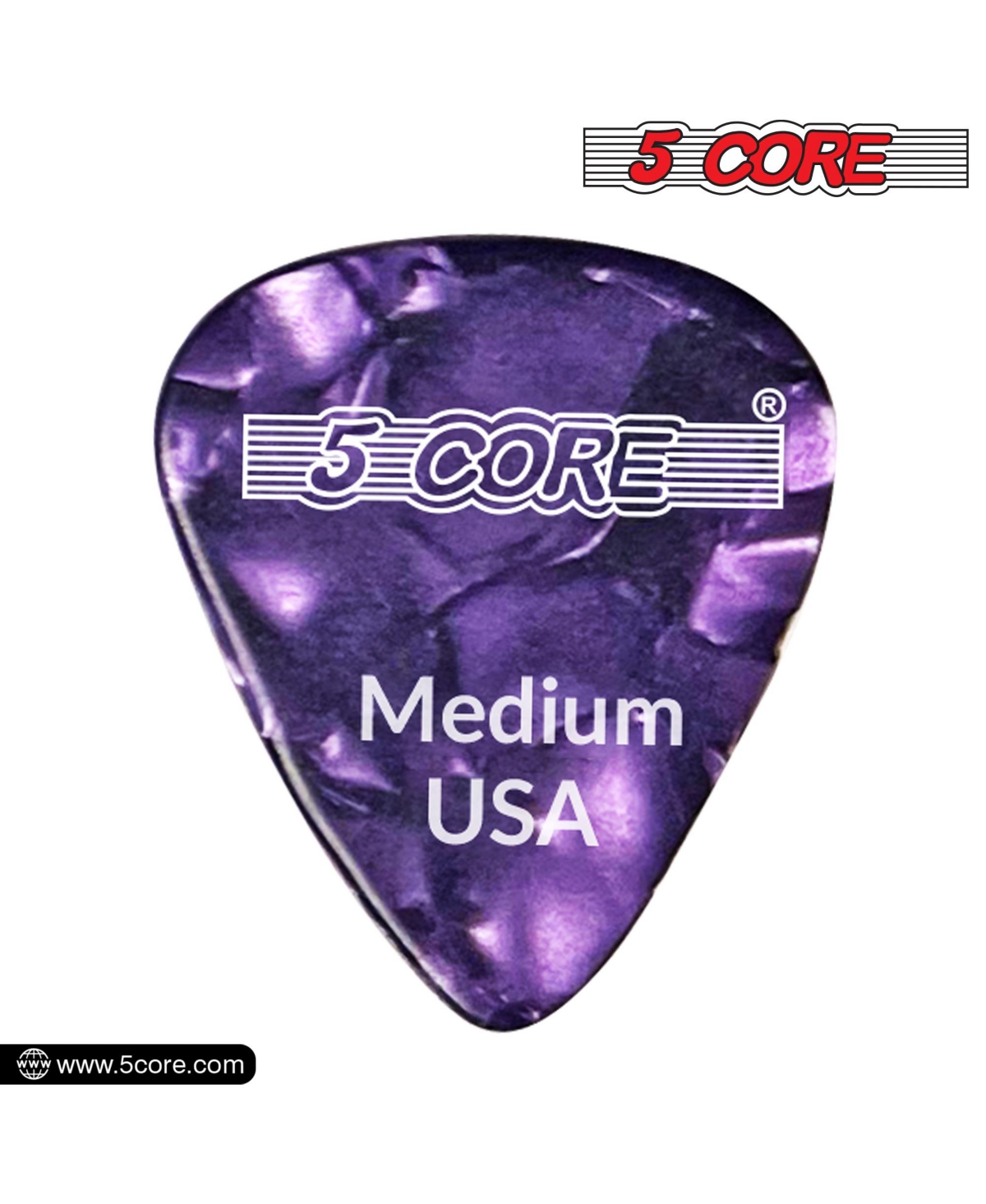 5 Core Guitar Picks 12 Piece 0.71mm Celluloid Gauge Pick for Acoustic Electric Bass Guitar Natural Feel Warm Tone Puas Para Guitarra