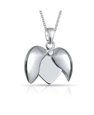 I Love You Word Opening Heart Shape Locket Pendant Necklace 