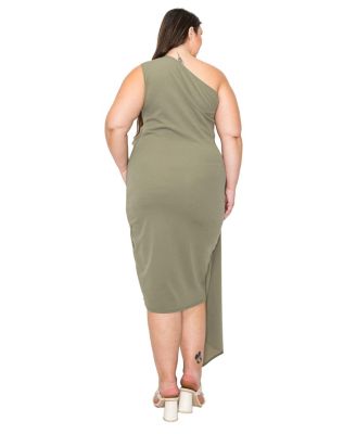 Plus Size Esme Front Draped Sash Dress