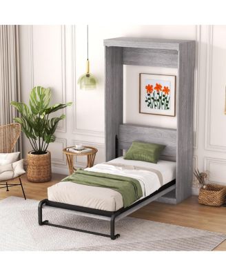 Twin Size Murphy Bed, Can Be Folded Into A Cabinet