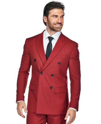 Men's Slim Fit 2-Piece Double Breasted Suit