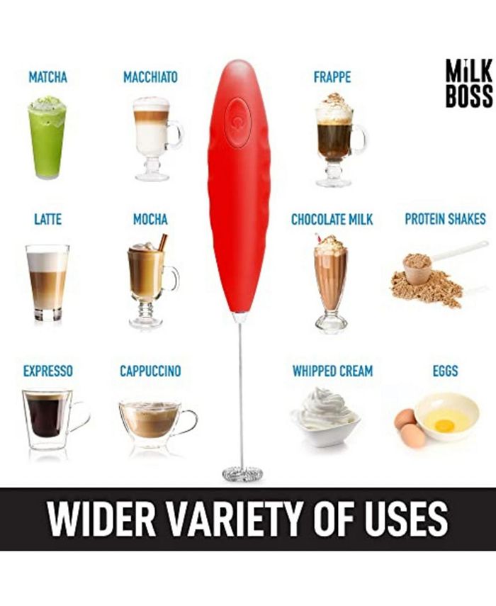 Zulay Kitchen Milk Boss Milk Frother for Coffee With Batteries Included