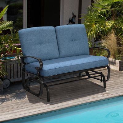 Outdoor Swing Glider Chair with Comfortable Cushions