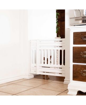 24 to 39" Plastic Portable Expandable Pet Gate, Safety Gate, White