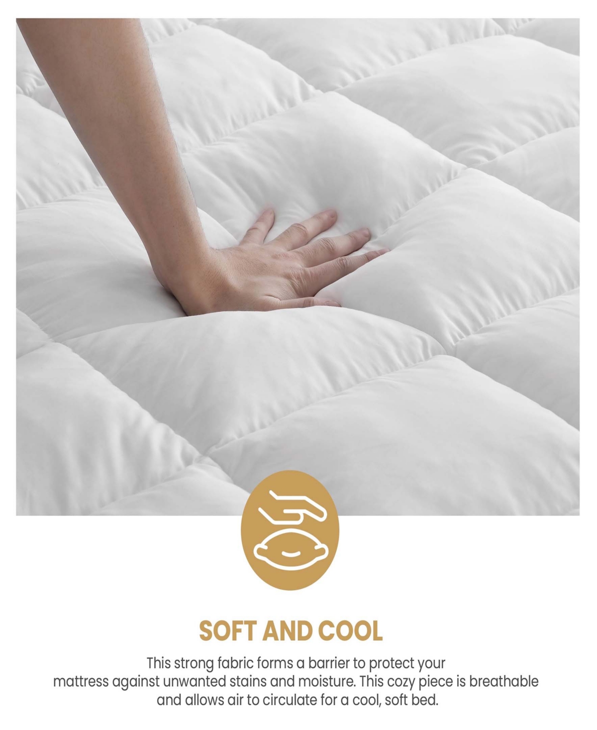 Superior 2-Inch Down Alternative Mattress Pad Topper