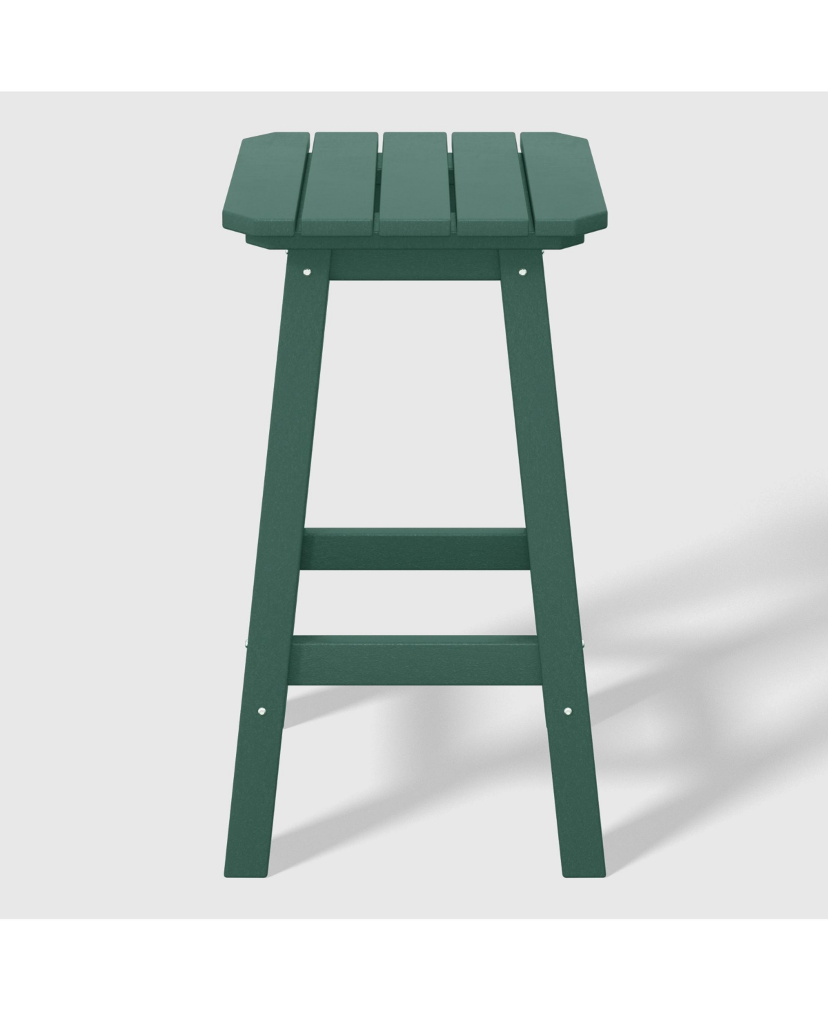 WestinTrends 24" Hdpe Outdoor Patio Counter High Backless Square Set of