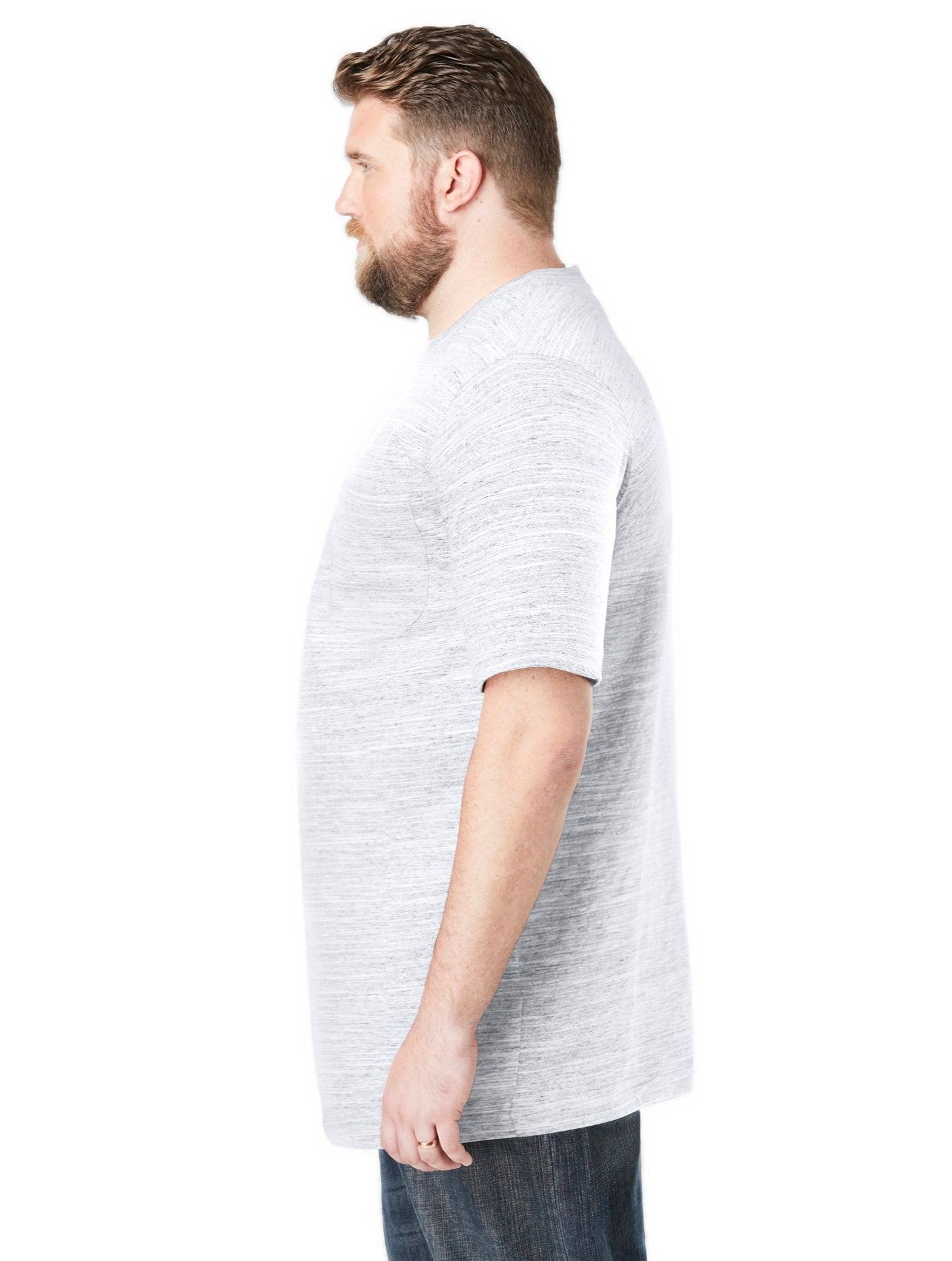 Tall King Size Heavyweight Pocket Crewneck T-Shirt
