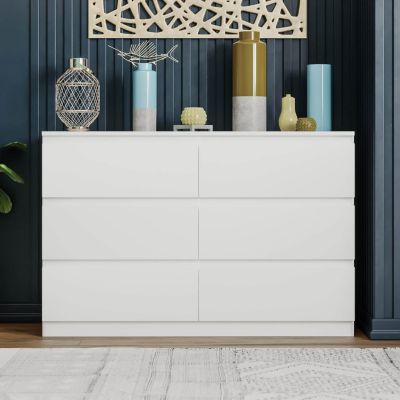 Streamdale 6 Drawer Double Dresser For Bedroom Living Room Hallway
