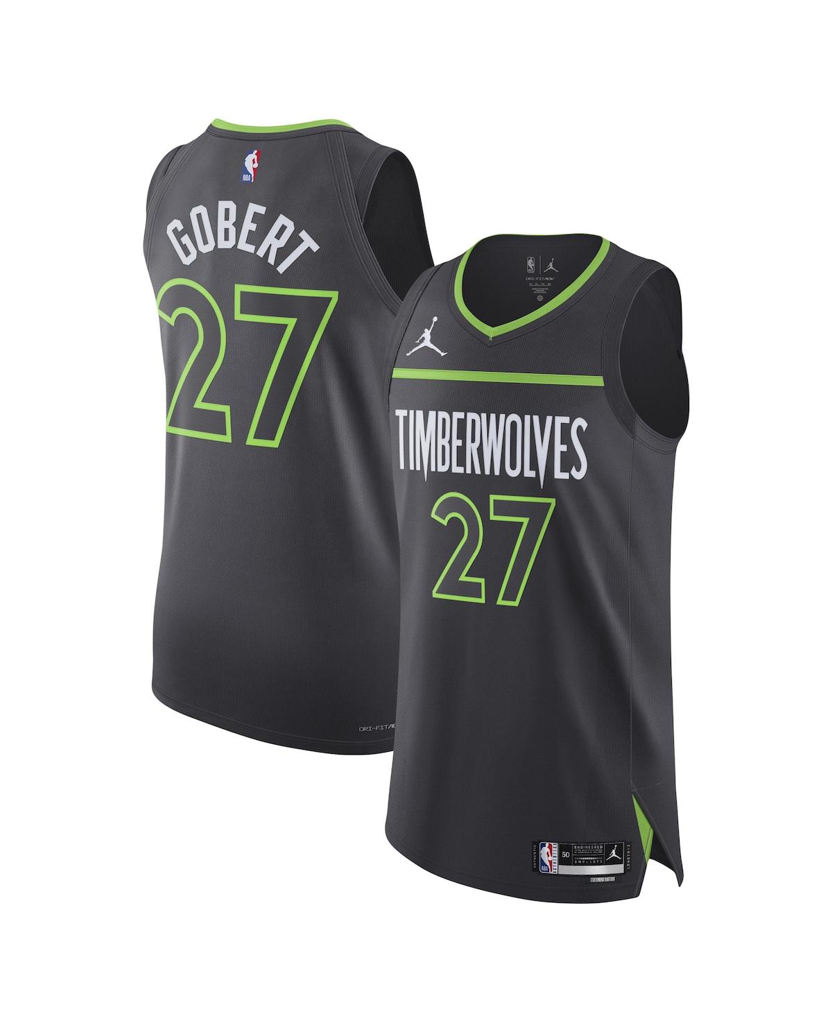 Men's Rudy Gobert Anthracite Minnesota Timberwolves Authentic Player Jersey - Statement Edition - Anthracite