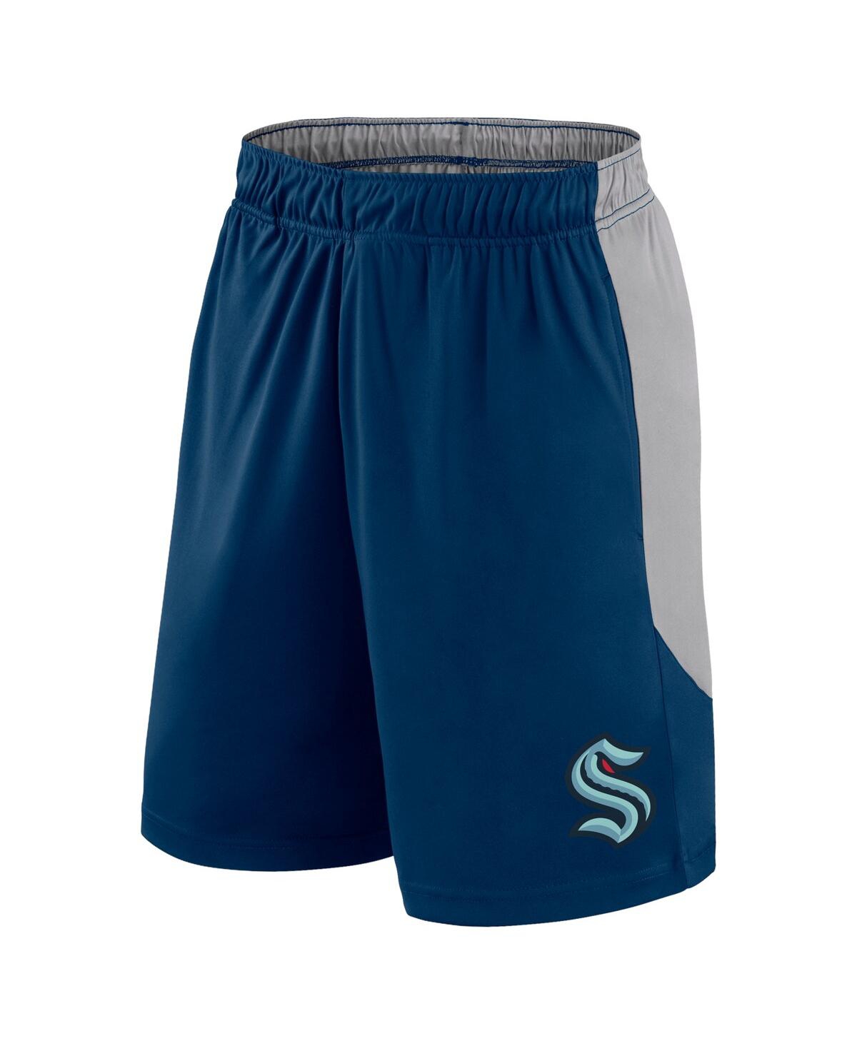 Fanatics Men's Deep-Sea Seattle Kraken Go Hard Shorts - Gray