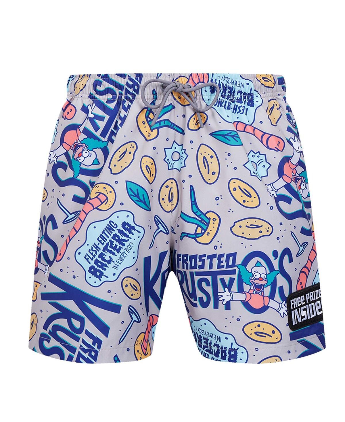 Freeze Max Men's The Simpsons Krusty Cereal Shorts In Gray,royal