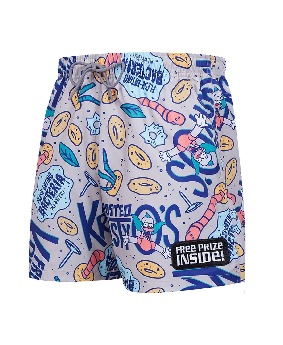 Freeze Max Men's The Simpsons Krusty Cereal Shorts In Gray,royal