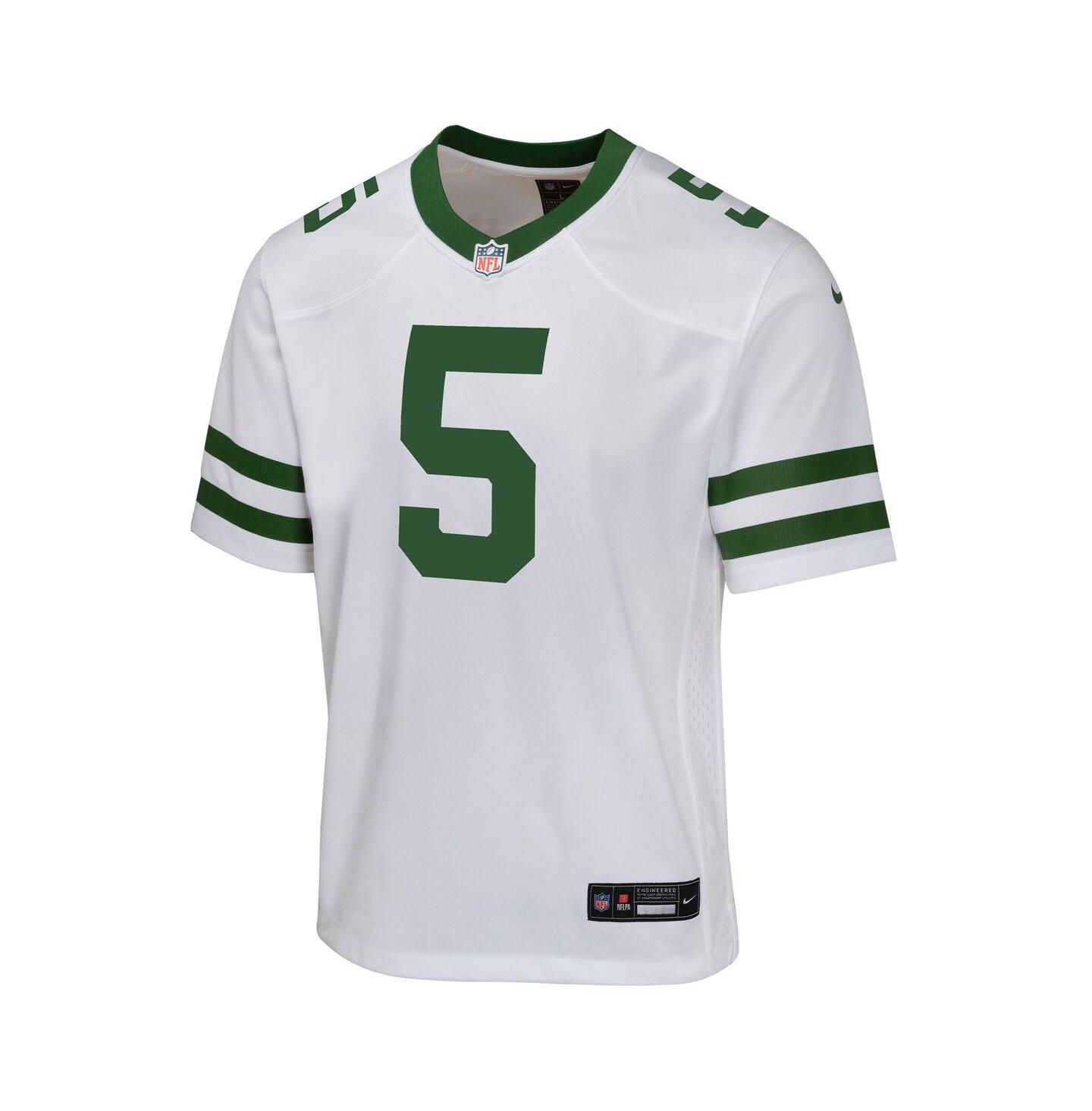 Детское джерси Nike Garrett Wilson New York Jets Legacy Game, цвет: Белый — фото 1