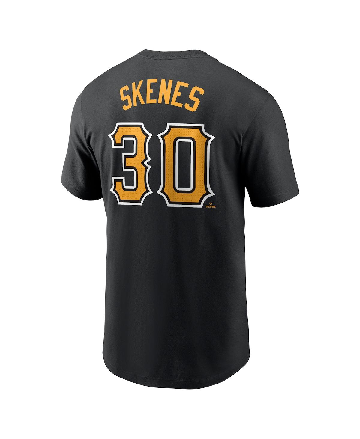 Nike Men's Paul Skenes Pittsburgh Pirates Fuse Name Number T-shirt In Black