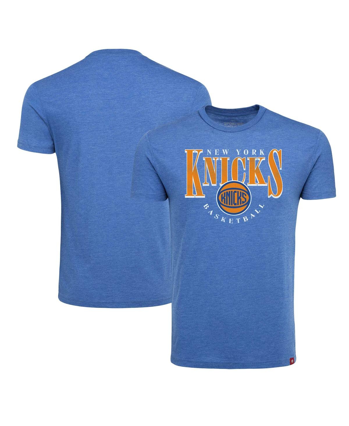 Men's Blue New York Knicks Comfy Tri-Blend T-Shirt - Blue