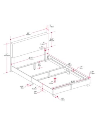 Upholstered Modern Single Boucle Bed