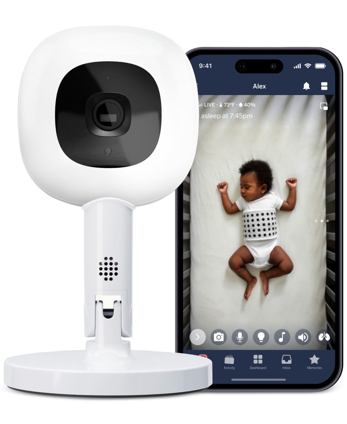 Nanit Pro Camera & Flex Stand In White