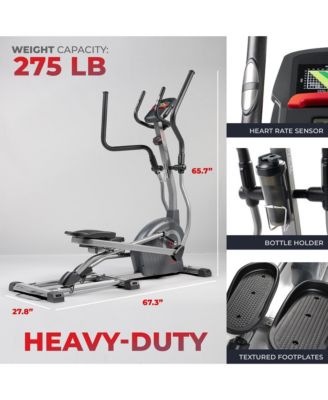 Elite Interactive Series Cross Trainer Elliptical and Exclusive SunnyFit App Enhanced Bluetooth Connectivity