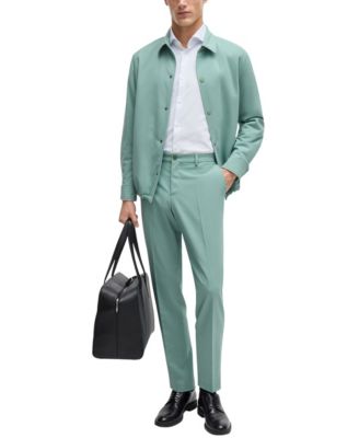 Men's Structured Performance Slim-Fit Dress Shirt