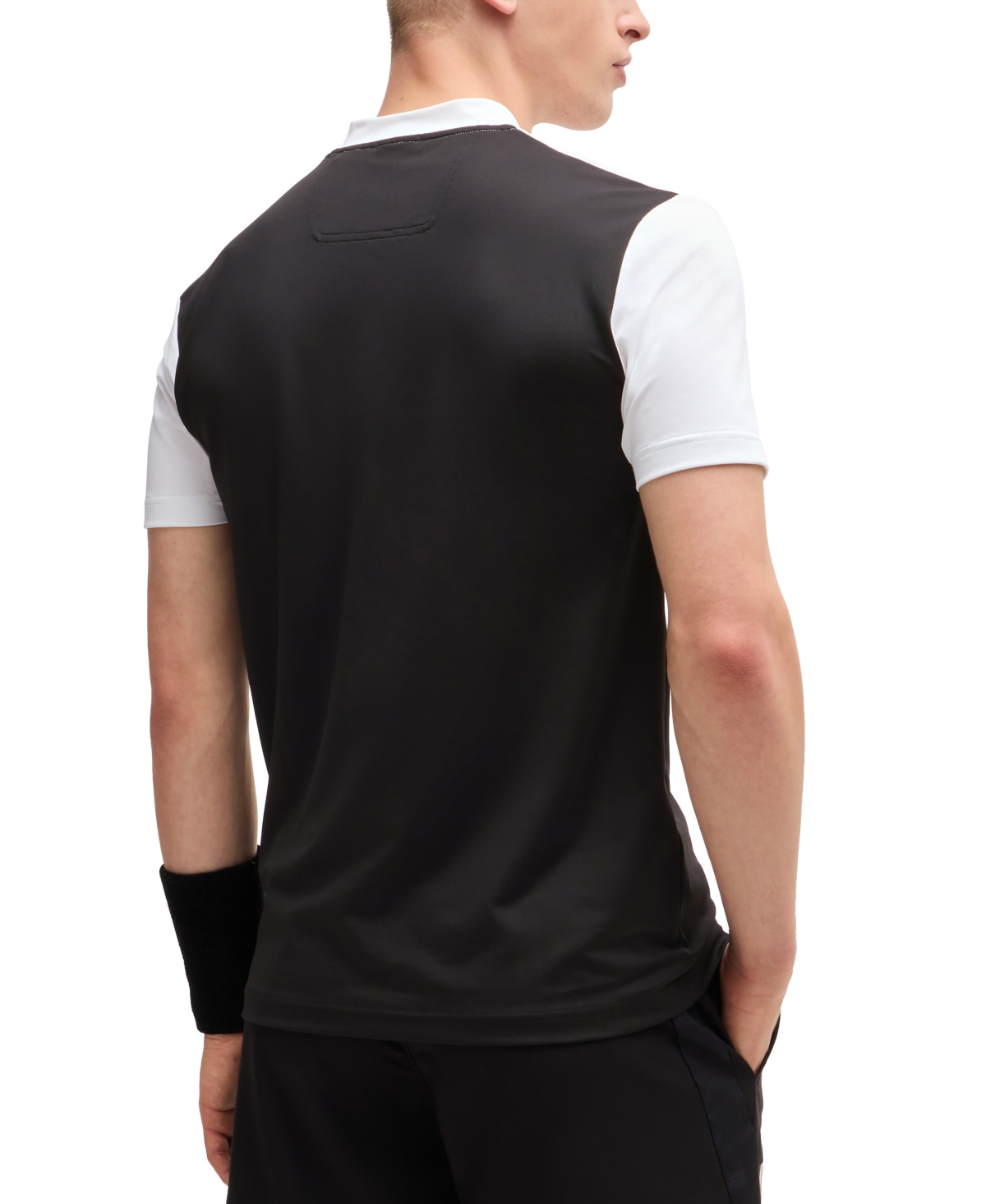 Boss by Hugo Boss Men's Boss X Matteo Berrettini Slim-Fit Bomber Collar Polo Shirt