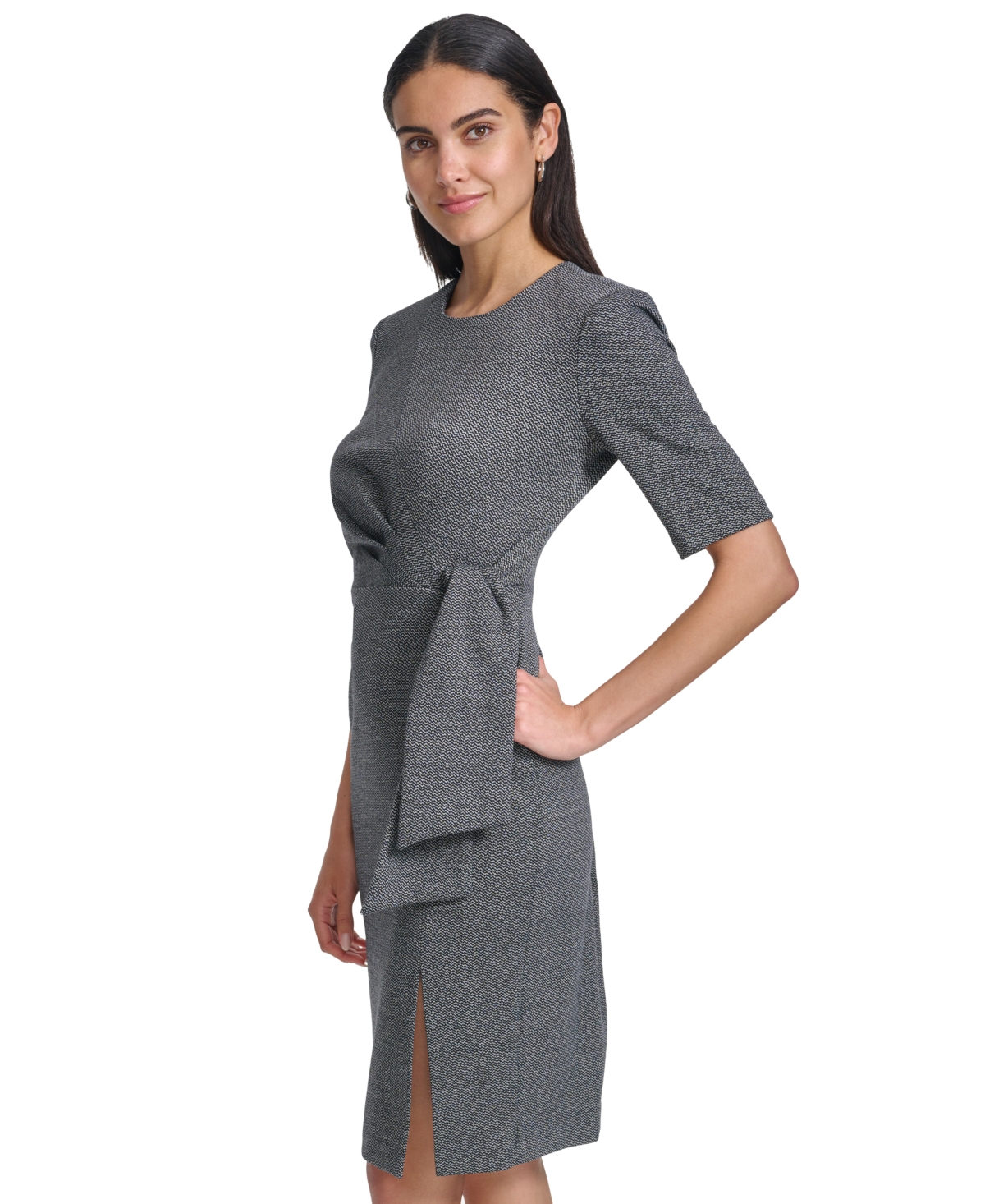 Calvin Klein Women's Tie-Front Sheath Dress