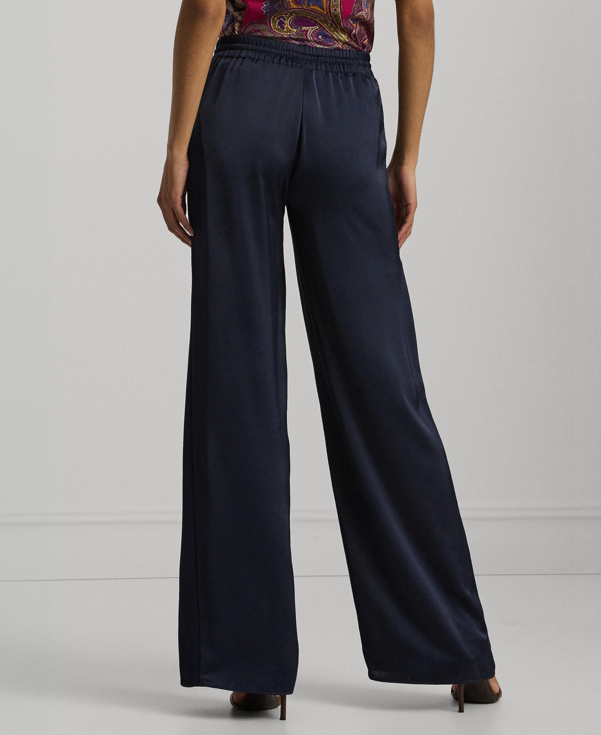 Lauren Ralph Lauren Women's Lightweight Satin Pants, Regular & Petite