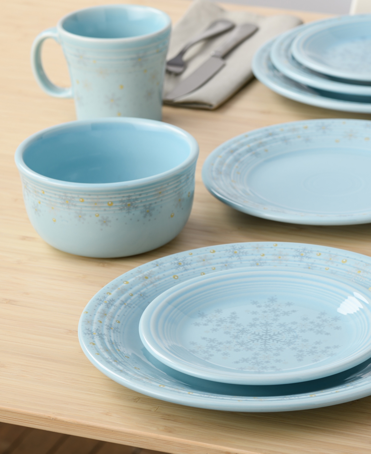 Fiesta Sky Snowflake Gusto Bowl, Exclusively At Macy's In Open Blue