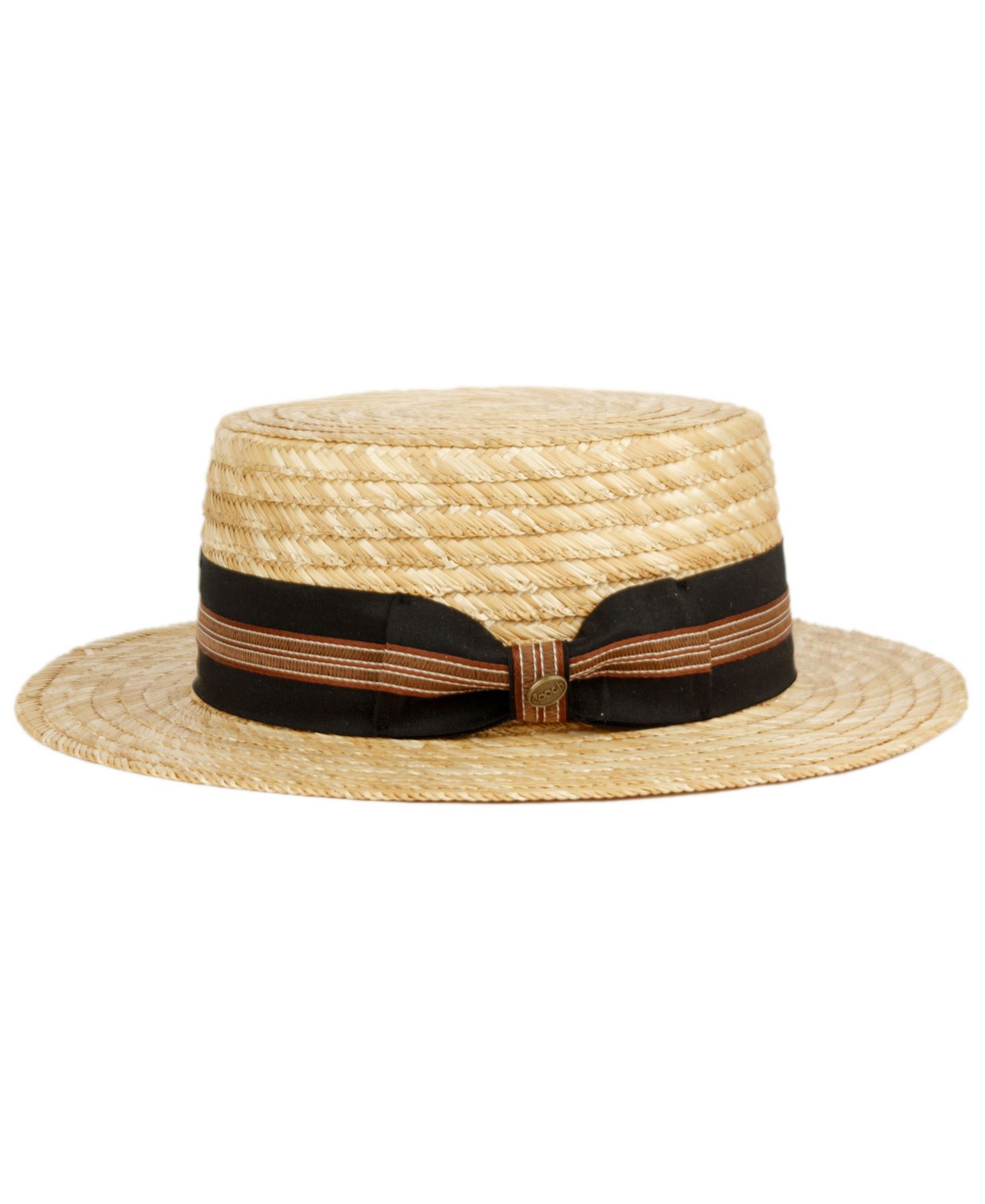 Женский головной убор Angela & William Wheat Straw Skimmer Boater Hat, цвет: Натуральный — фото 2