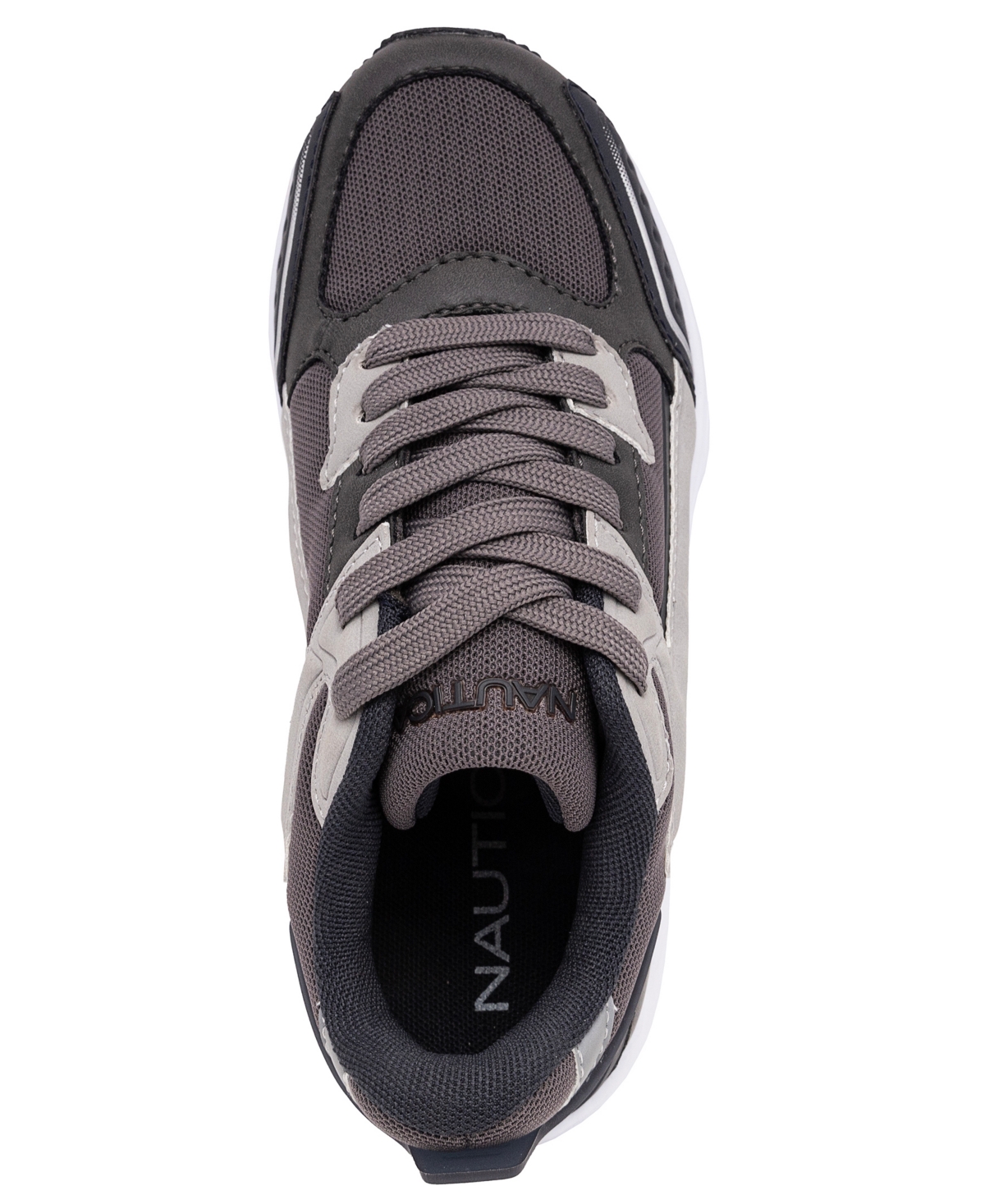 Nautica Little and Big Boys Maverick Y Athletic Sneaker -Navy/Silver