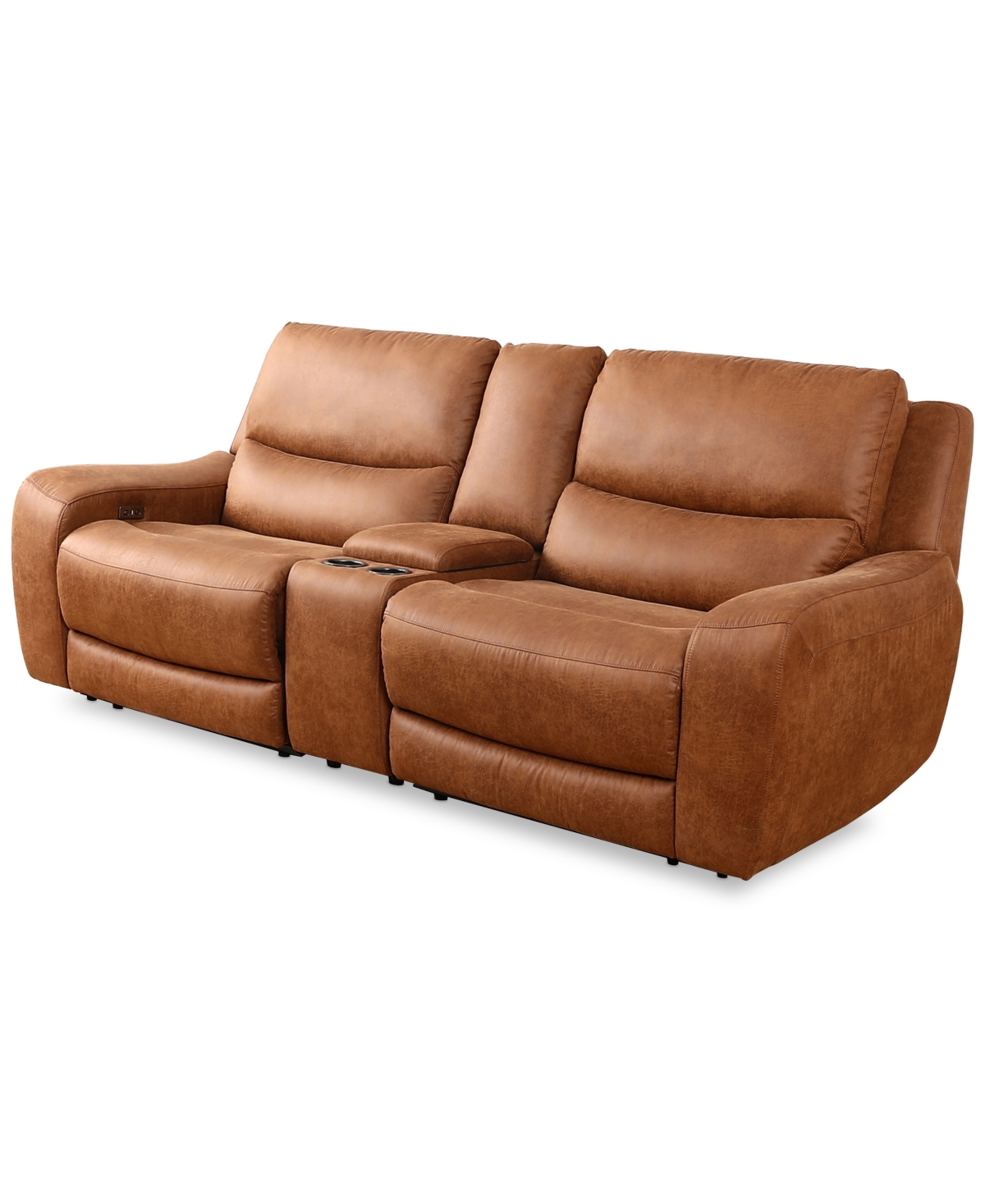 Tanico 3-Pc. Modular Sofa with 2 Power Motion Chairs & 1 Console
