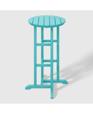 Outdoor Patio Bar Height Table and Bar Stool 4-Piece Dining Set