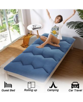 Futon Mattress Floor Mattress Pad Portable Dorm Sleeping Pad, Twin Size
