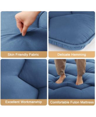 Futon Mattress Floor Mattress Pad Portable Dorm Sleeping Pad, Twin Size