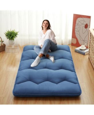Futon Mattress Floor Mattress Pad Portable Dorm Sleeping Pad, Twin Size