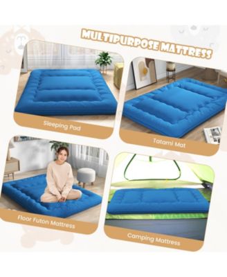 Camping Futon Mattress with Washable Cover and Carry Bag for Easy Storage