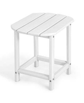 18 Inch Weather Resistant Side Table for Garden Yard Patio