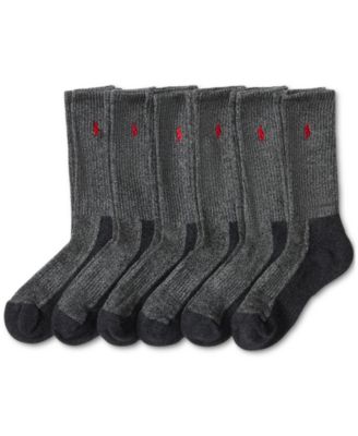 Men's 6-Pk. Performance Red Pony Crew Socks